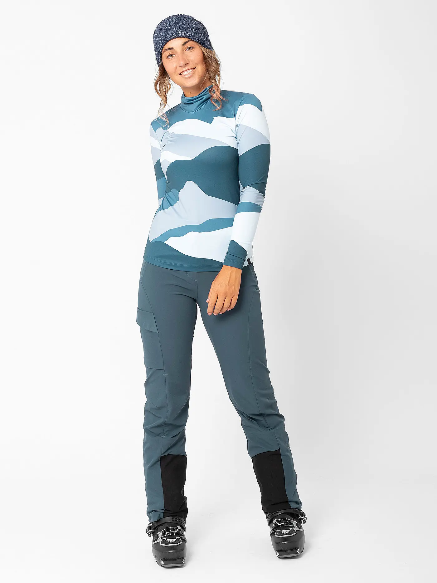 LAMUNT | Damen Funktionsshirt Ivana Tech Arty | blau